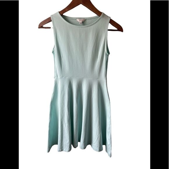 ARITZIA Talula Kanda light teal fit and flare mini dress size XS - Picture 1 of 10